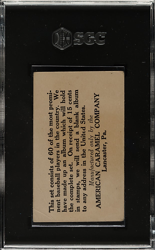 1927 E126 American Caramel "Series of 60" #7 Aaron Ward SGC FAIR 1.5