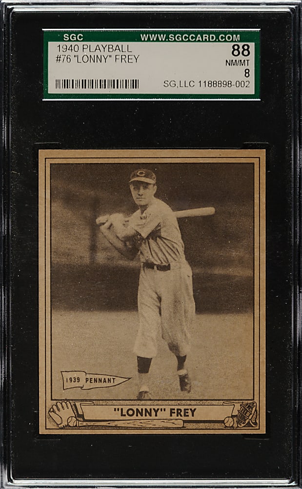 1940 R335 Play Ball #76 Lonny Frey SGC NM/MT 88