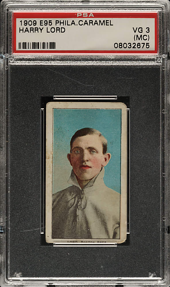 1909 E95 Philadelphia Caramel Harry Lord PSA VG 3 (MC)