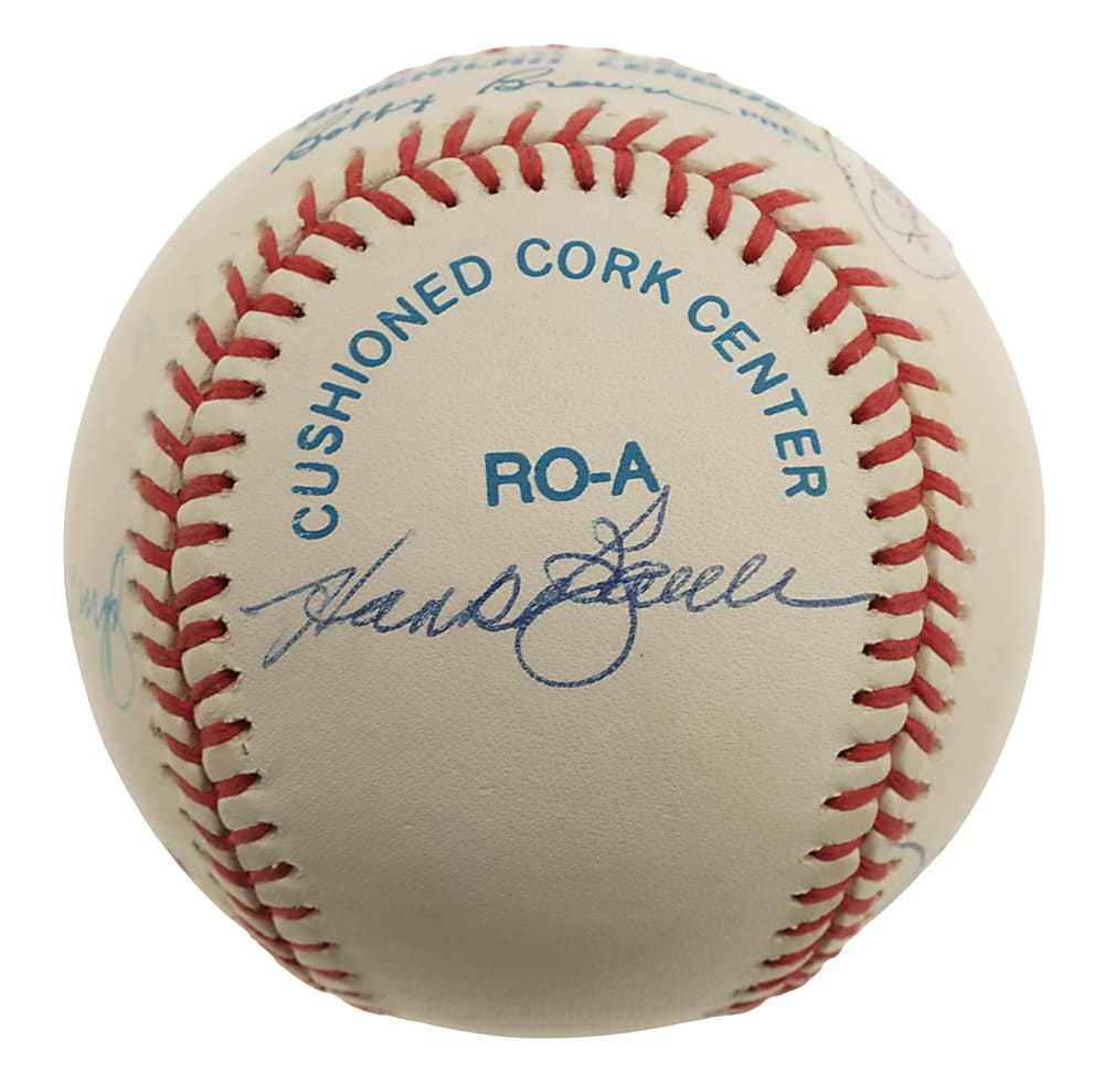 New York Yankees Hall of Fame and Stars Multi-Signed Baseball with Mickey Mantle, Whitey Ford and Yogi Berra - JSA