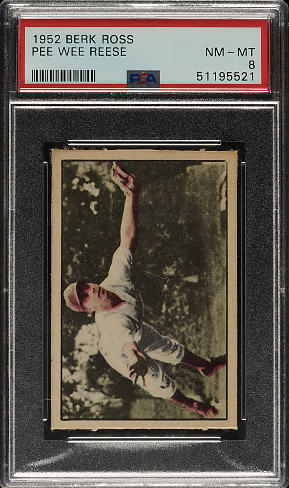 1952 Berk Ross Pee Wee Reese PSA NM-MT 8