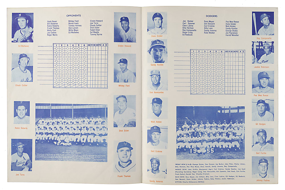 1980 New York Mets Oldtimers Game Multi-Signed Program with Maris, Reese, and Snider - JSA
