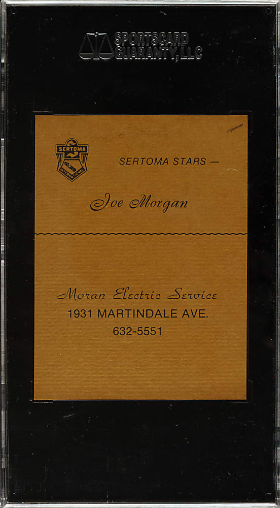 1977 Sertoma Stars Joe Morgan SGC MINT 96