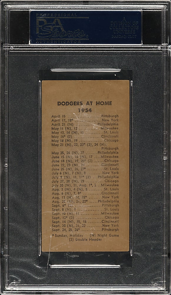 1954 N. Y. Journal American Jackie Robinson PSA VG-EX 4