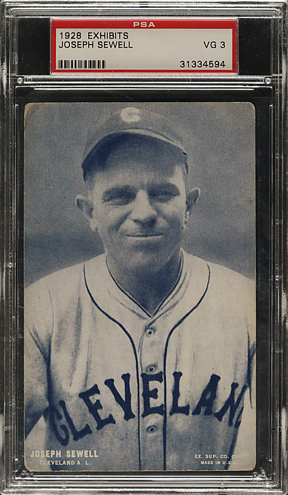 1928 Exhibits Joseph Sewell PSA VG 3