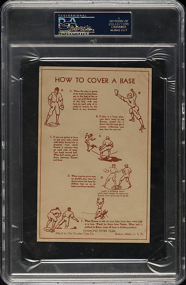 1939 R303-A Goudey Premiums Charles Gehringer PSA FAIR 1.5