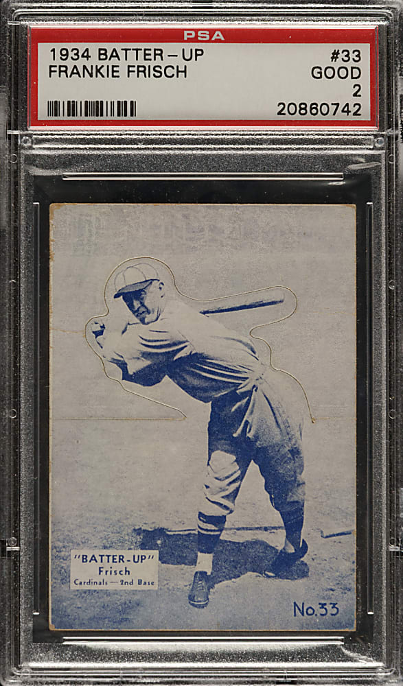 1934-1936 R318 Batter-Up #33 Frankie Frisch PSA GOOD 2