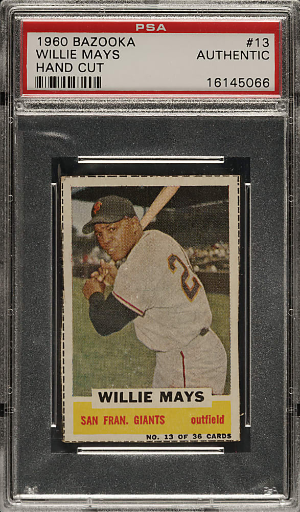 1960 Bazooka #13 Willie Mays PSA Authentic