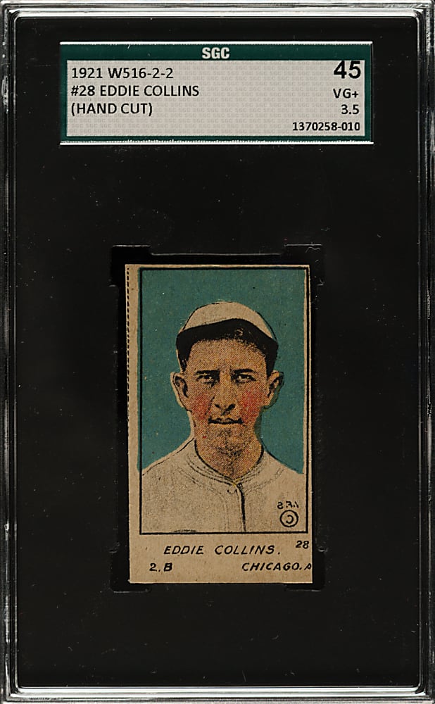 1921 W516-2-2 #28 Eddie Collins SGC VG+ 45