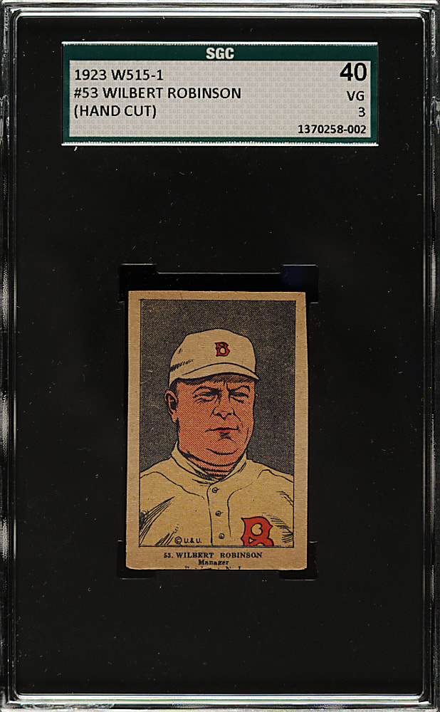 1923 W515-1 #53 Wilbert Robinson SGC VG 40