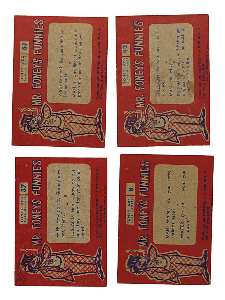 1960 Leaf "Foney Ads" Complete Set (72)