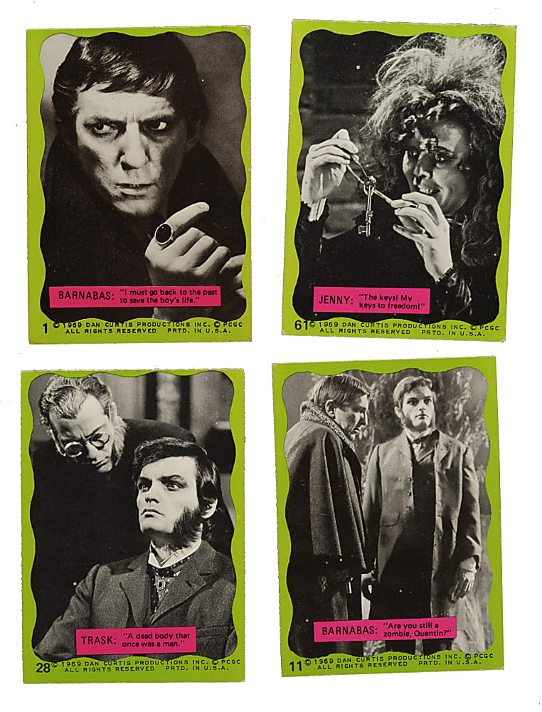 1969 Philadelphia "Dark Shadows" Green Complete Set (66)