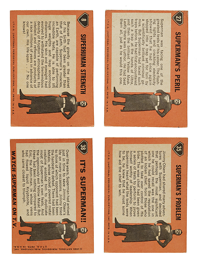 1966 Topps Superman Complete Set (66)