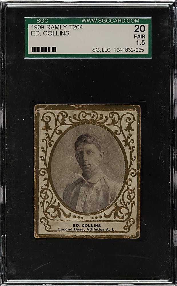 1909 T204 Ramly Tobacco Eddie Collins SGC FAIR 20