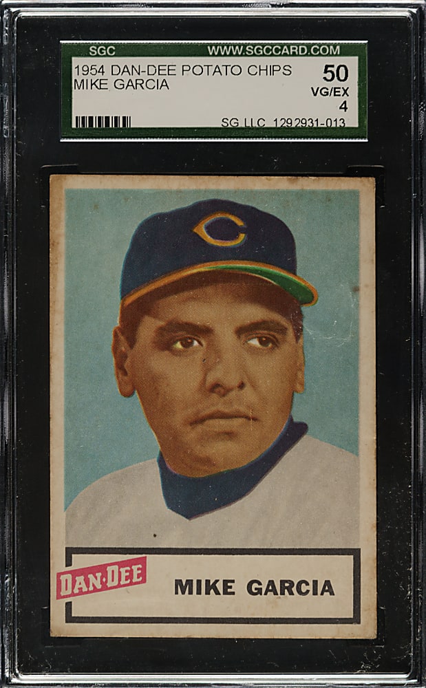 1954 Dan-Dee Potato Chips Mike Garcia SGC VG/EX 50
