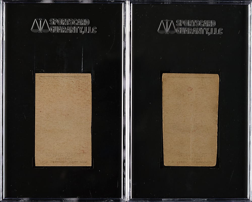 1920-1921 W514 #52 John McGraw and #85 Eddie Rousch SGC Authentic Pair