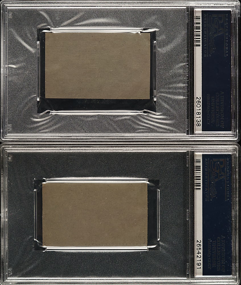 1940 Wheaties Champs of the USA Red Ruffing and Bob Feller PSA-Graded Pair