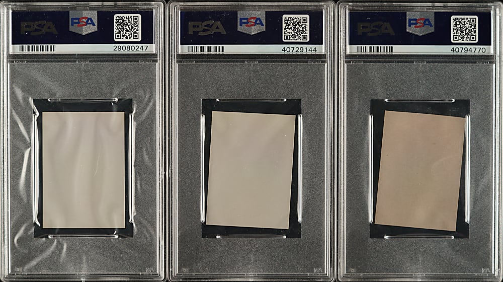 1955 All American Sports Club PSA-Graded Trio: Bob Feller, Pee Wee Reese and Ed Mathews