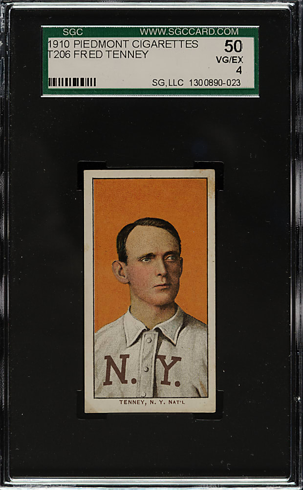 1909-1911 T206 White Border Fred Tenney SGC VG/EX 50