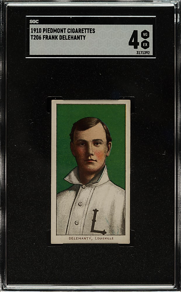 1909-1911 T206 White Border Frank Delehanty SGC VG/EX 4