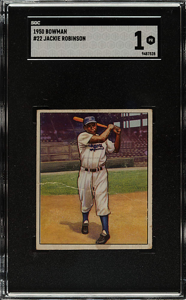 1950 Bowman #22 Jackie Robinson SGC POOR 1
