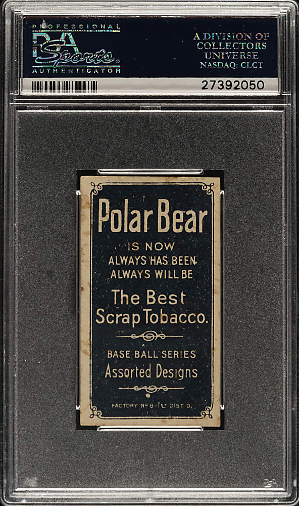 1909-1911 T206 White Border Chief Bender Pitching, No Trees in Background PSA VG 3 - Polar Bear Back