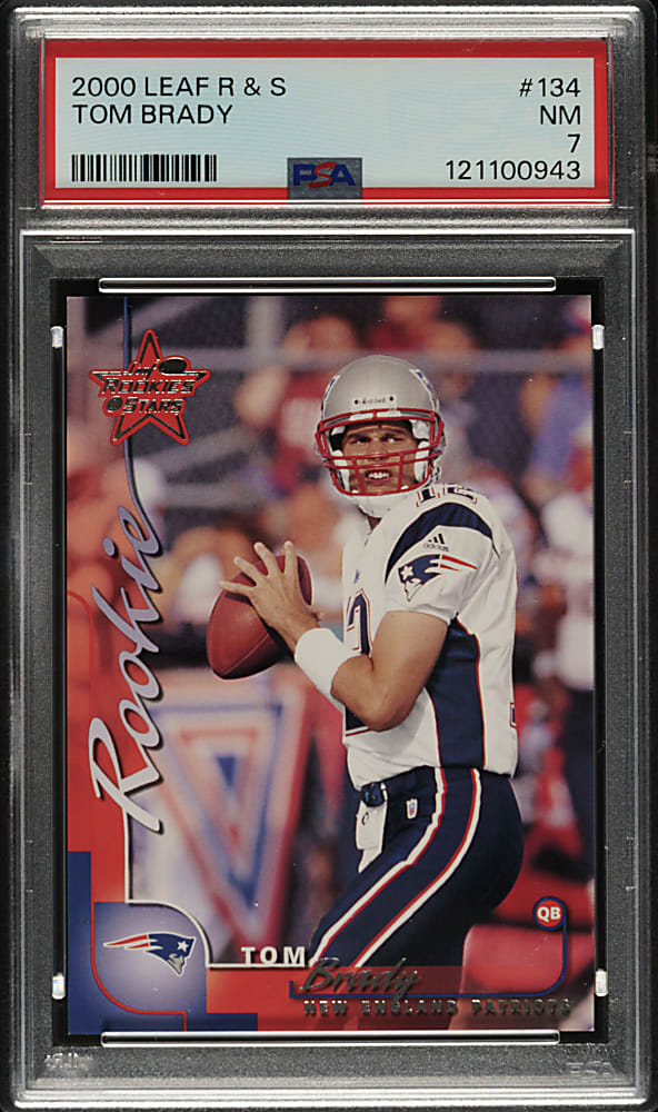 2000 Leaf Rookies & Stars #134 Tom Brady Rookie #366/1,000 PSA NM 7