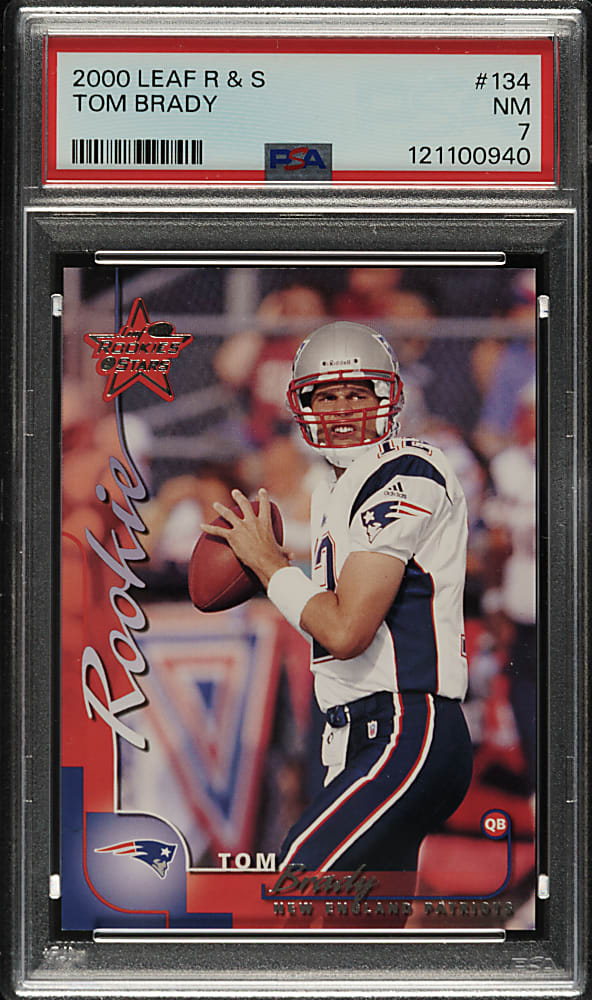 2000 Leaf Rookies & Stars #134 Tom Brady Rookie #341/1,000 PSA NM 7