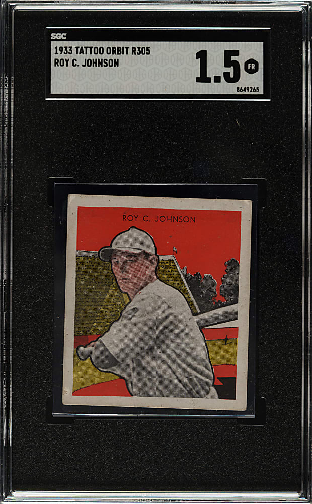 1933 R305 Tattoo Orbit Roy Johnson SGC FAIR 1.5