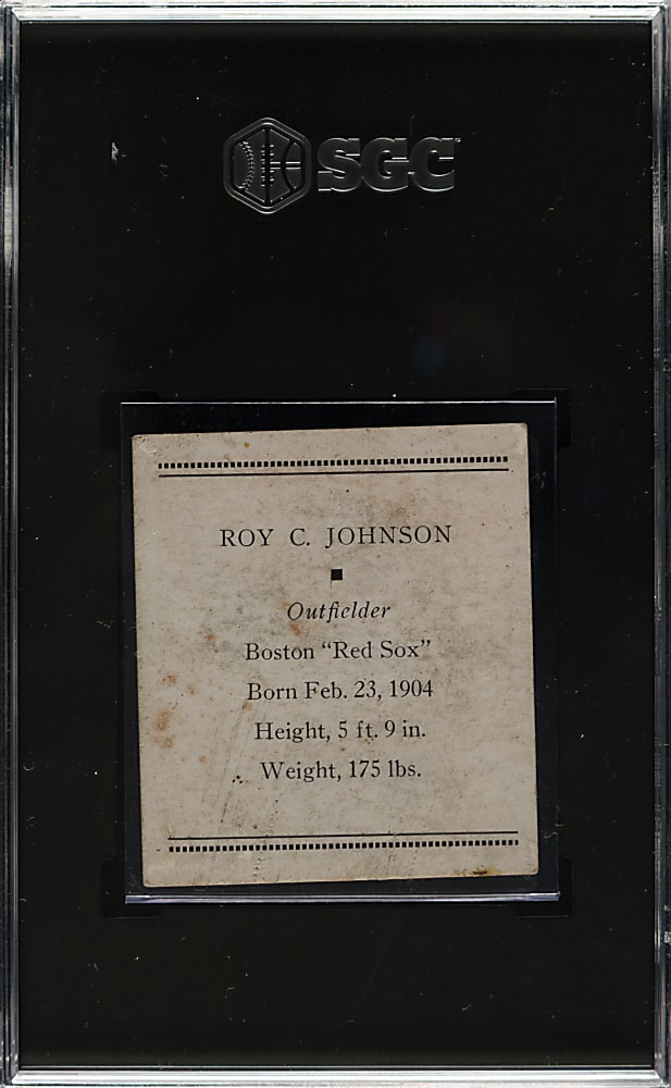 1933 R305 Tattoo Orbit Roy Johnson SGC FAIR 1.5