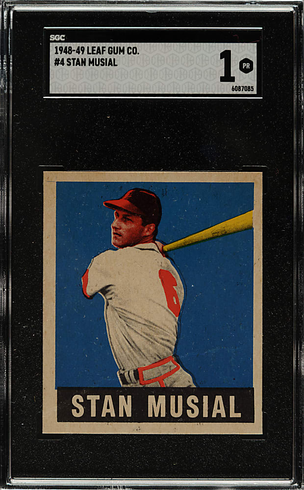 1948-1949 Leaf #4 Stan Musial Rookie SGC POOR 1