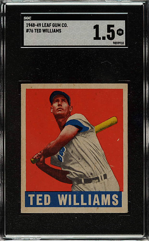 1948-1949 Leaf #76 Ted Williams SGC FAIR 1.5