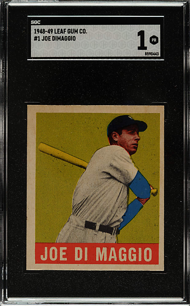 1948-1949 Leaf #1 Joe DiMaggio SGC POOR 1