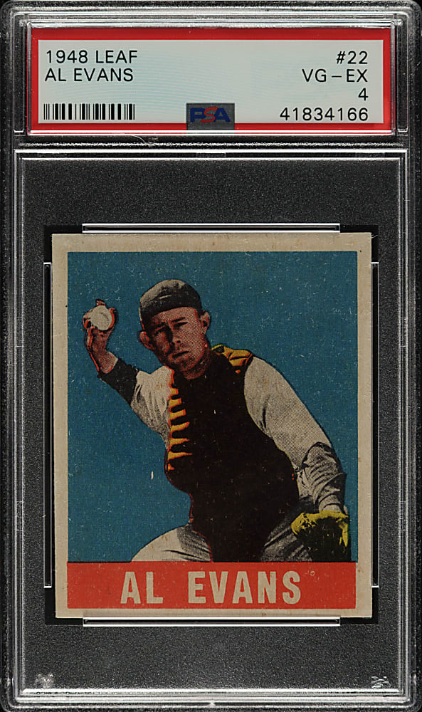 1948-1949 Leaf #22 Al Evans PSA VG-EX 4