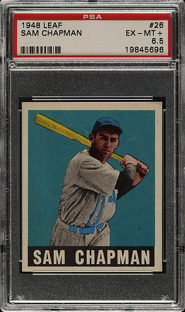 1948-1949 Leaf #26 Sam Chapman PSA EX-MT+ 6.5