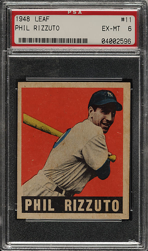 1948-1949 Leaf #11 Phil Rizzuto PSA EX-MT 6