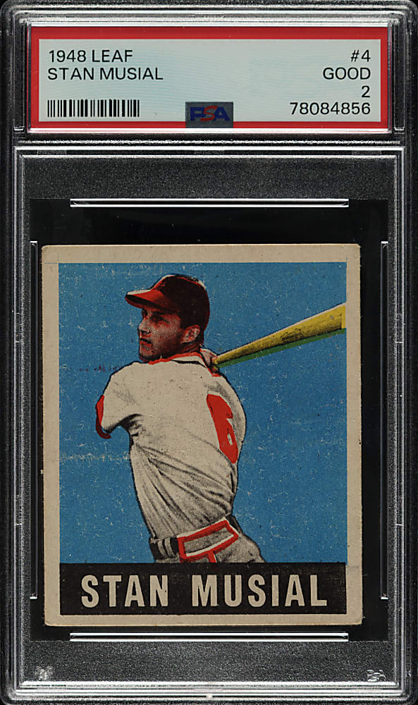 1948-1949 Leaf #4 Stan Musial Rookie PSA GOOD 2