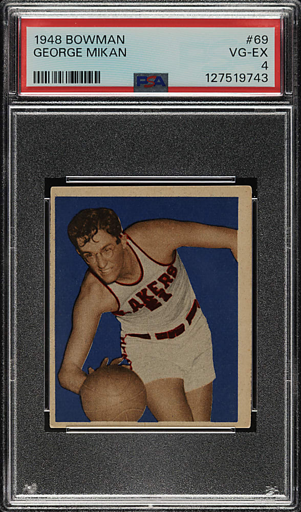 1948 Bowman Basketball #69 George Mikan Rookie PSA VG-EX 4