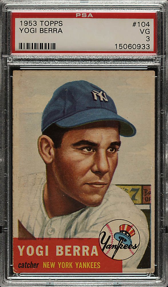 1953 Topps #104 Yogi Berra PSA VG 3