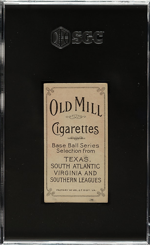 1909-1911 T206 White Border Ed Greminger Southern Leaguer SGC VG/EX+ 4.5 - Old Mill Back