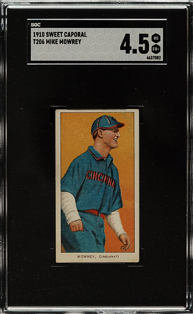 1909-1911 T206 White Border Mike Mowrey SGC VG/EX+ 4.5