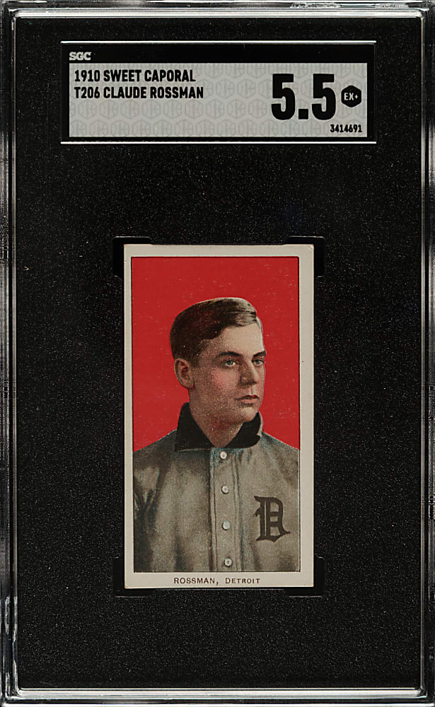 1909-1911 T206 White Border Claude Rossman SGC EX+ 5.5