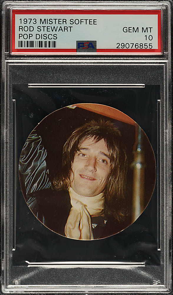1973 Mister Softee Pop Discs Rod Stewart PSA GEM MINT 10