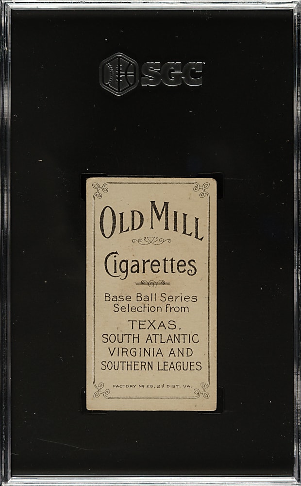 1909-1911 T206 White Border George Paige Southern Leaguer SGC GOOD+ 2.5 - Old Mill Back