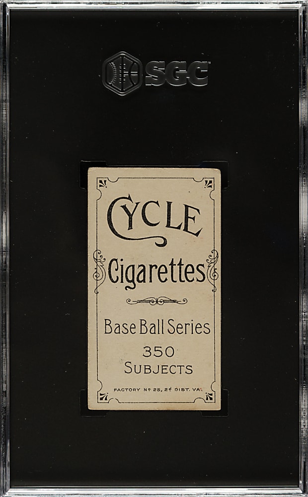 1909-1911 T206 White Border Fred Snodgrass Batting SGC VG/EX 4 - Cycle 350 Back