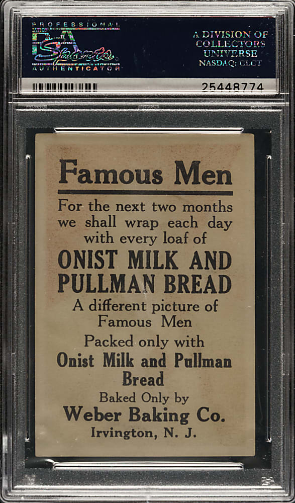1920 D117 Weber Baking "Famous Men" Benjamin Franklin PSA EX 5