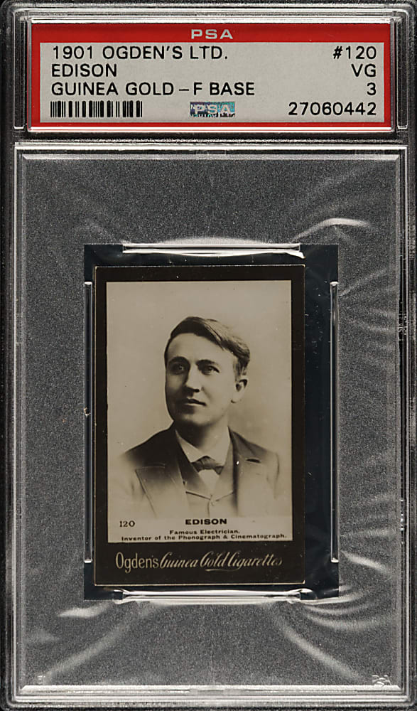 1901 Ogden's Guinea Gold #120 Edison PSA VG 3