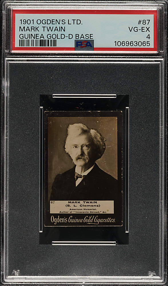 1901 Ogden's Guinea Gold #87 Mark Twain PSA VG-EX 4