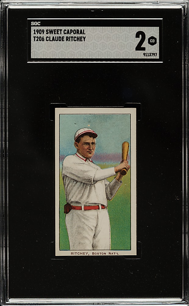 1909-1911 T206 White Border Claude Ritchey SGC GOOD 2