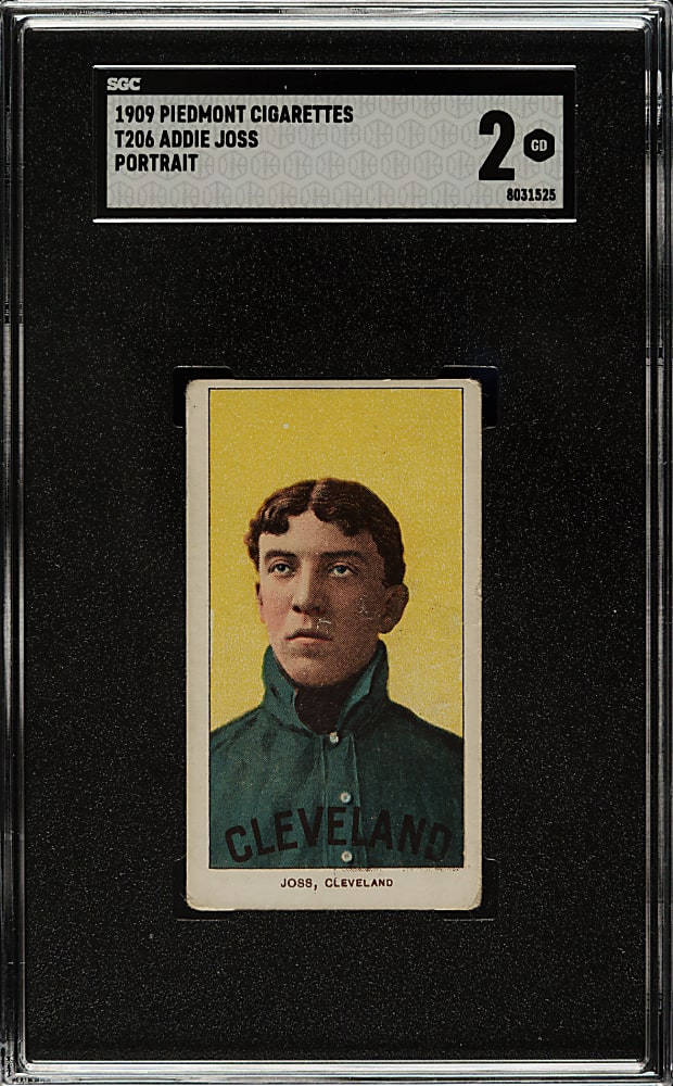 1909-1911 T206 White Border Addie Joss Portrait SGC GOOD 2